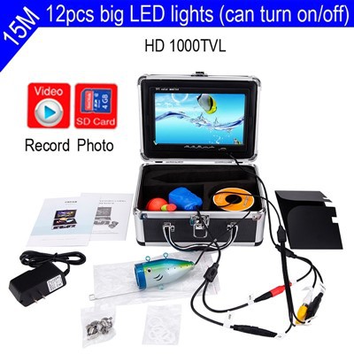 Darganfyddwr pysgod tanddwr HD Llawn gyda DVR